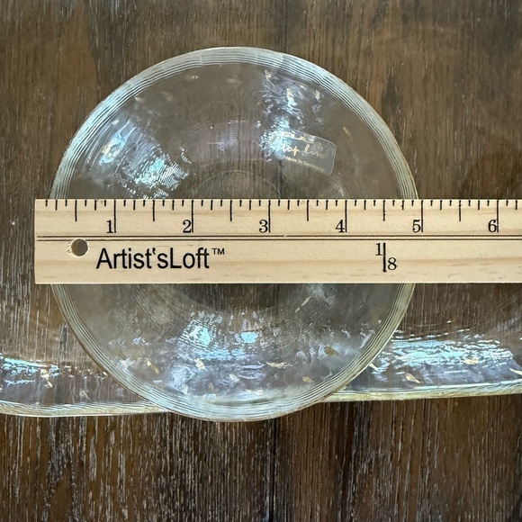 GLASAX German Glass Top Line Crystal Serving Dish and Small Bowl with Gold - Picture 7 of 8